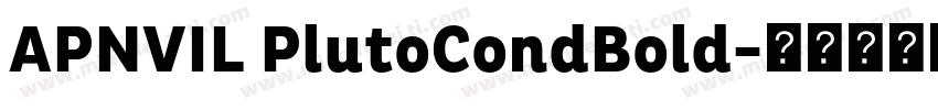 APNVIL PlutoCondBold字体转换